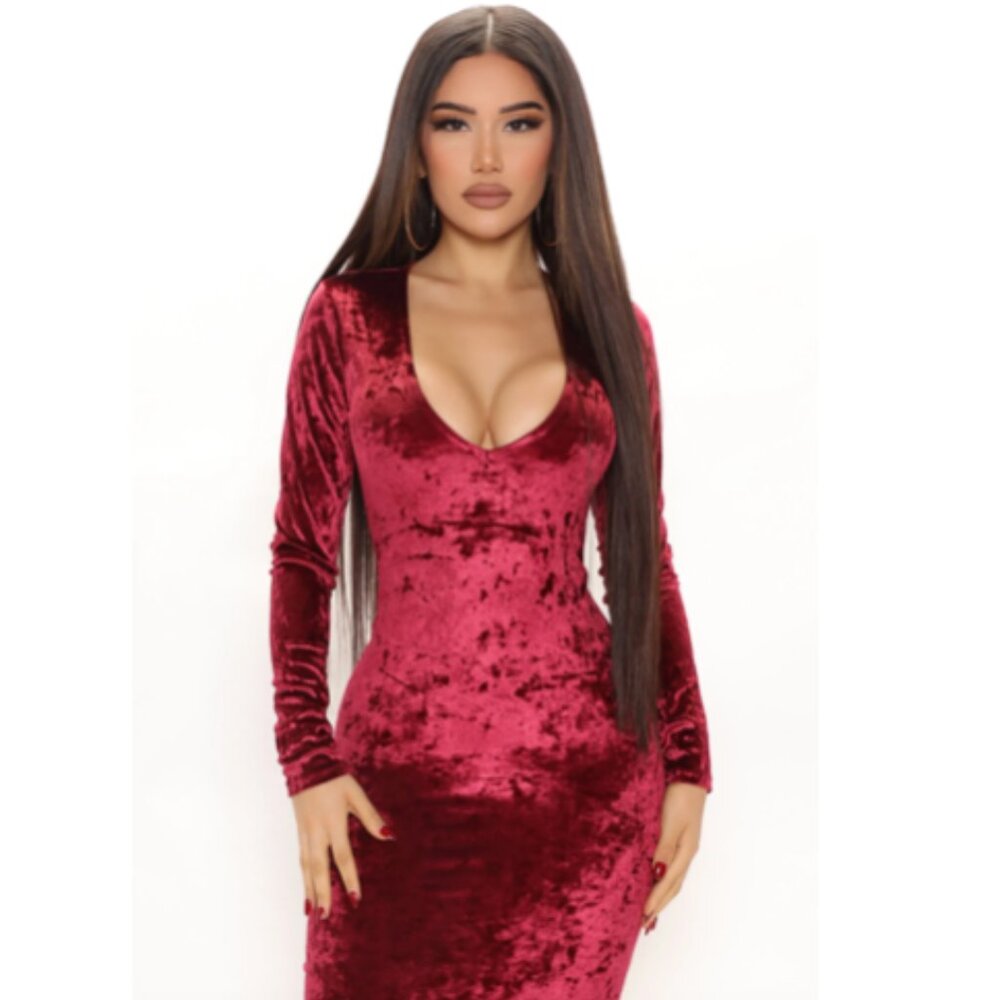 Red Velvet Dress